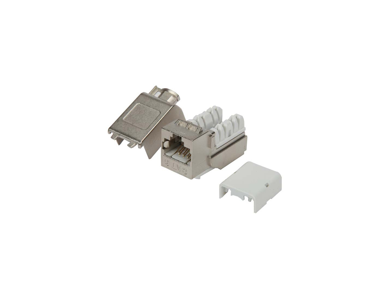 CAT6 FTP 90° KEYSTONE JACK ( WITH QUICK TOOL )